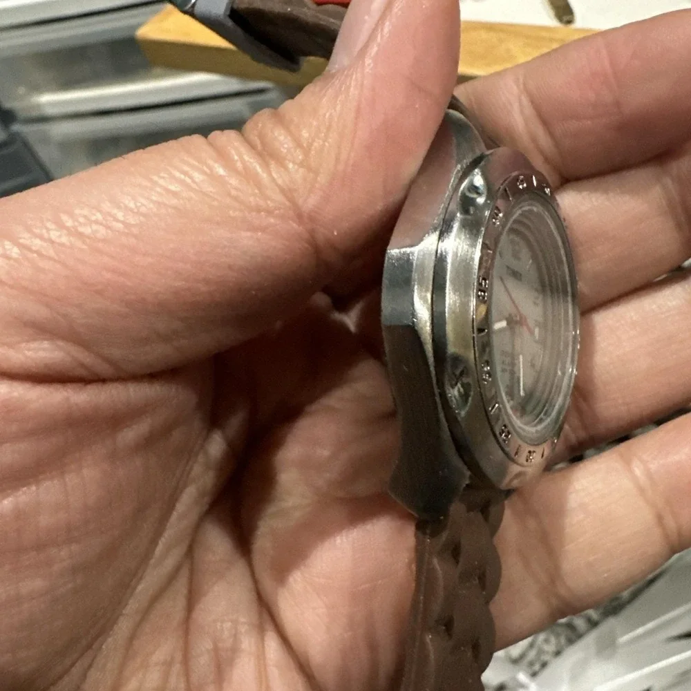 Works Rare Timex Indiglo Quartz Men's Watch Indiglo & Alarm Not working 44mm 7.5